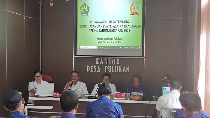 MusDes Pembahasan dan Penyepakatan Rancangan APBDes Tahun Anggaran 2023