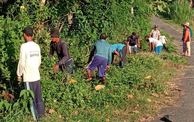 Kegiatan Gotong Royong Rutin Awal Bulan Mei 2023 Desa Pulukan