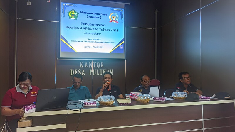 Musyawarah Desa Pulukan: Penyampaian Realisasi APBDesa Tahun 2023 Semester I