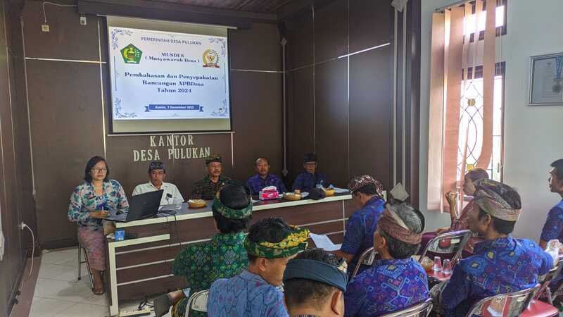 Musyawarah Desa Pulukan : Bersama Menuju Kesepakatan APBDesa Tahun 2024