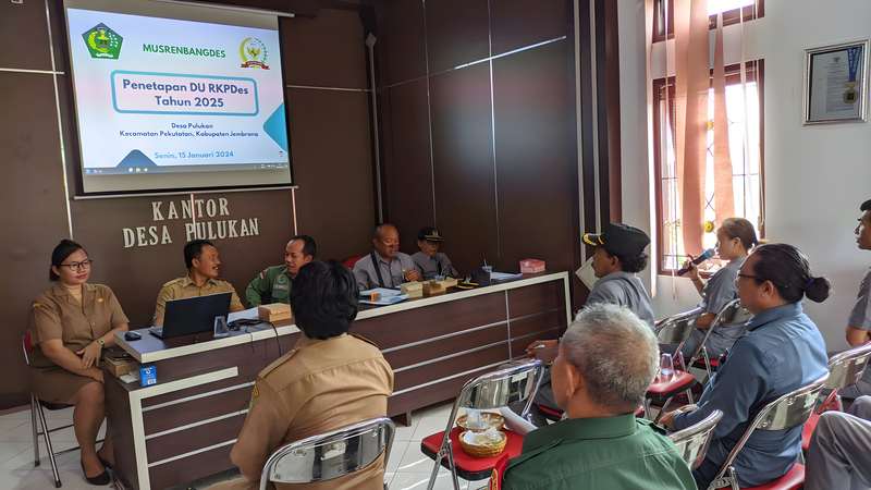 Musyawarah Perencanaan Pembangunan Desa Pulukan : Penetapan DU RKPDes Tahun 2025