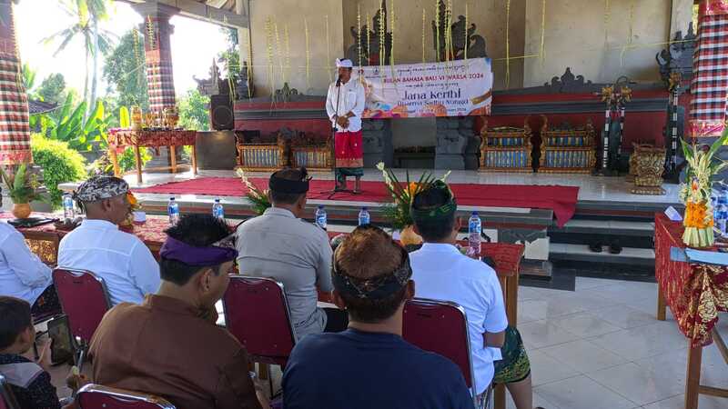 Bulan Bahasa Bali VI Warsa 2024 dengan Tema Jana Kerthi Dharma Sadhu Nuraga