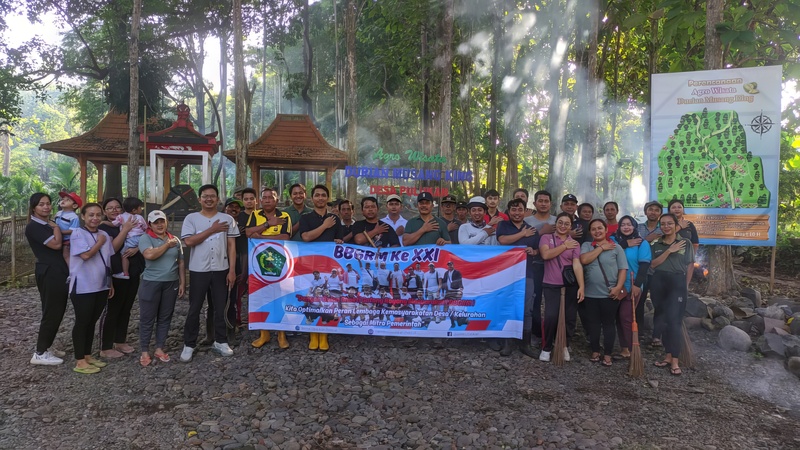 Kegiatan BBGRM Desa Pulukan di Agro Wisata Desa Pulukan: Menguatkan Kebersamaan dan Membangun Desa