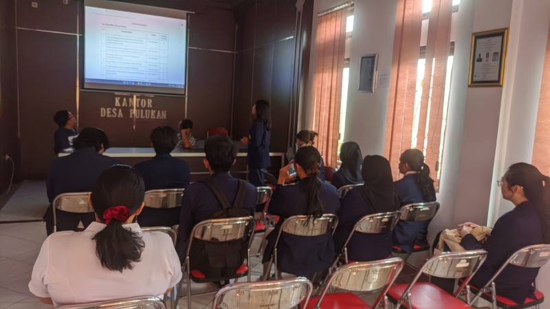 Sosialisasi Program Kerja KKN-PM UNUD di Kantor Perbekel Desa Pulukan