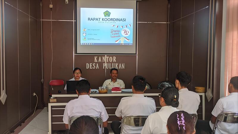 Rapat Koordinasi Panitia HUT RI Desa Pulukan 14 Agustus 2024: Persiapan Semangat Kemerdekaan