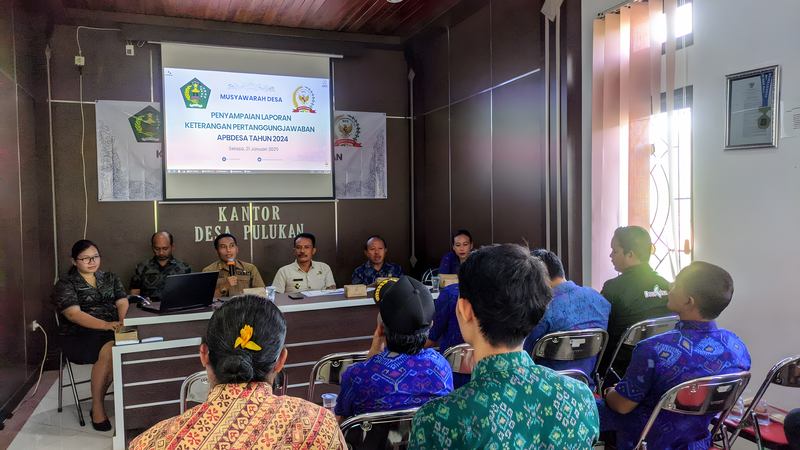 Musdes Penyampaian Laporan Keterangan Pertanggungjawaban APBDes Tahun 2024