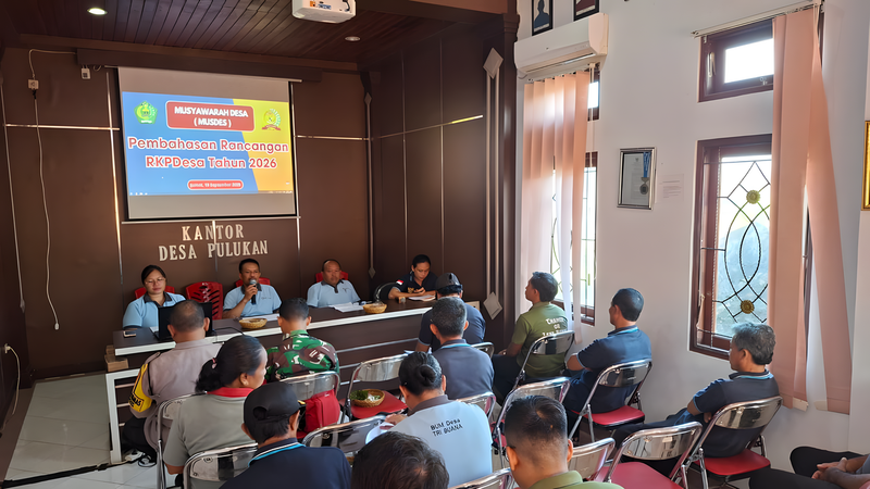 Musyawarah Desa Pulukan Bahas Rancangan RKP Desa 2026