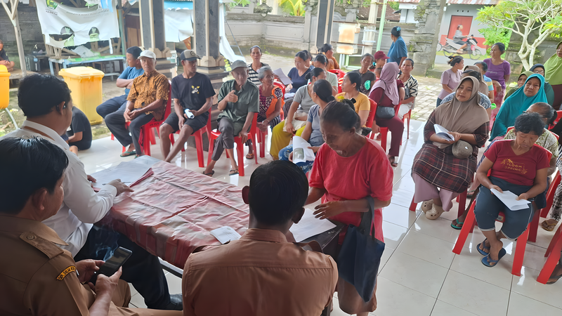 Sosialisasi PKH Berjalan Lancar di Bale Banjar Arca Dwipa